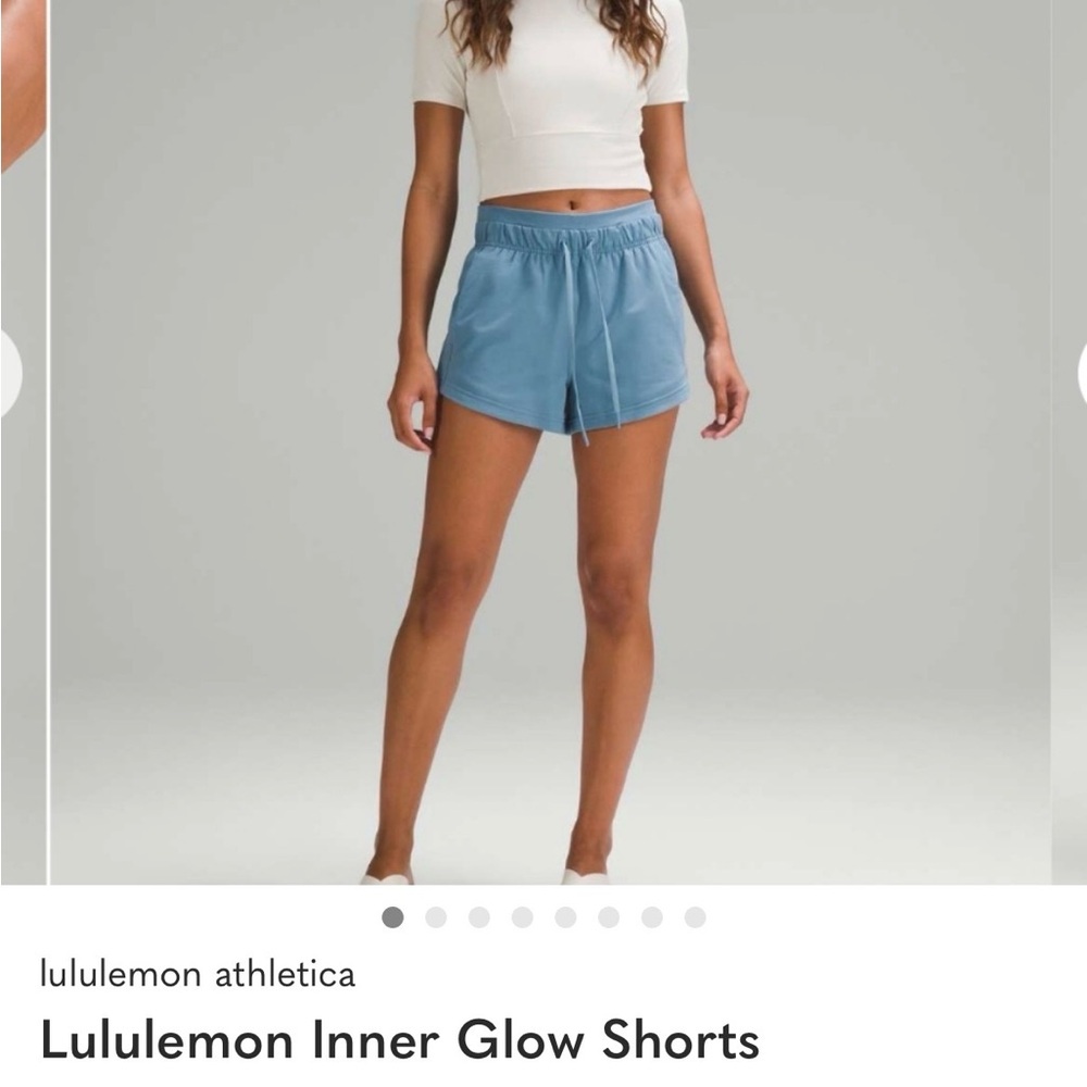 Lululemon Athletica Sky Blue Inner Glow Shorts